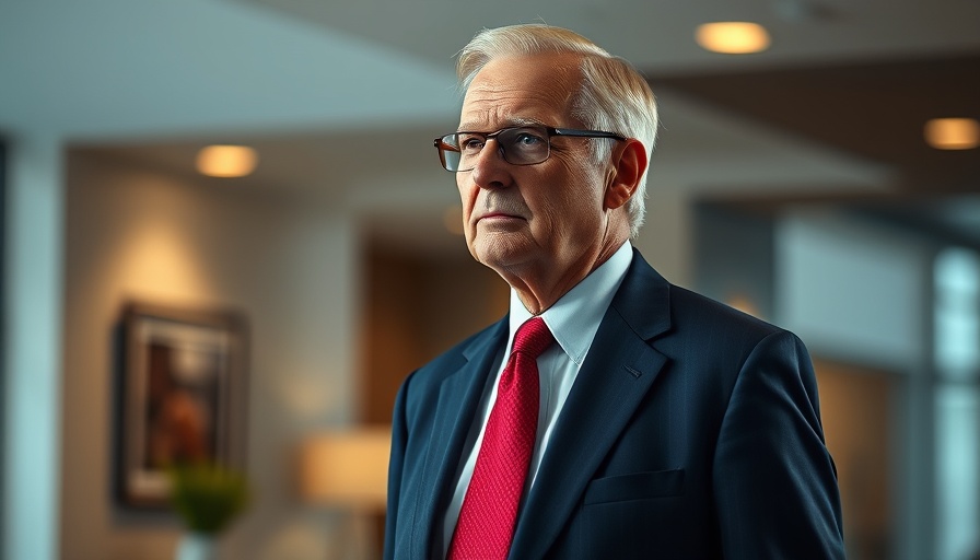 Elderly man in suit reflecting on Czech parliamentary election results.
