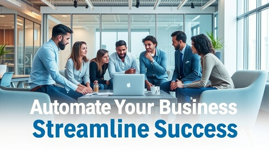 Diverse professionals brainstorming in a modern office, showcasing business automation tools.
