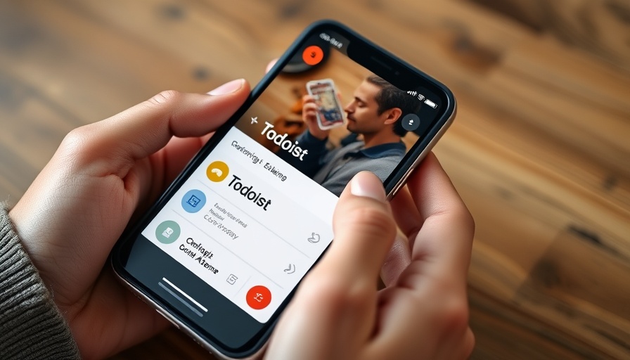 Close-up of Todoist app interface on smartphone, Todoist Review