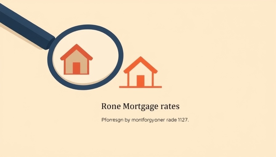 Illustration highlighting mortgage rates for small business owners.