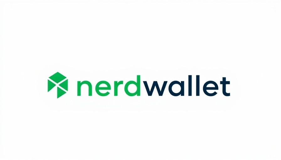 Nerdwallet logo in green and white with minimalist design.