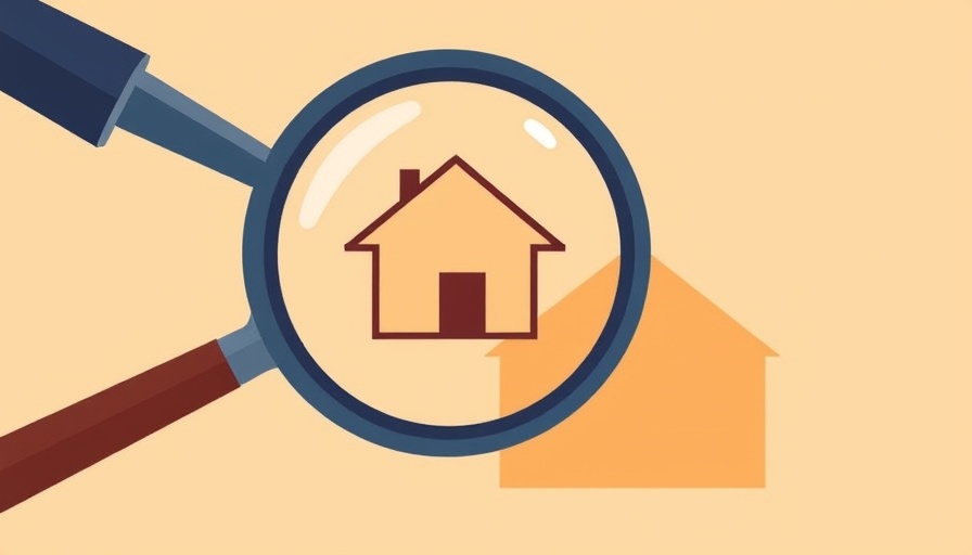 Illustrative graphic with magnifying glass emphasizing Mortgage Rates Today.