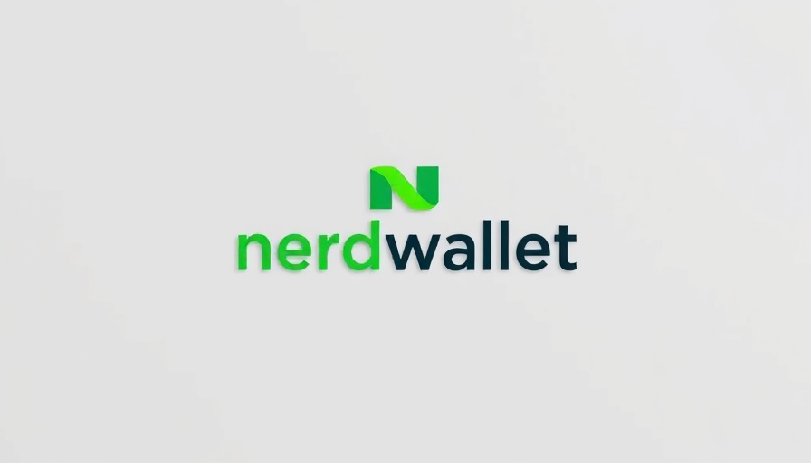 Nerdwallet logo in green on gray background.