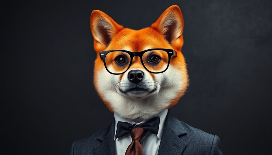 Meme Coins SEC Approval concept with sophisticated Shiba Inu.