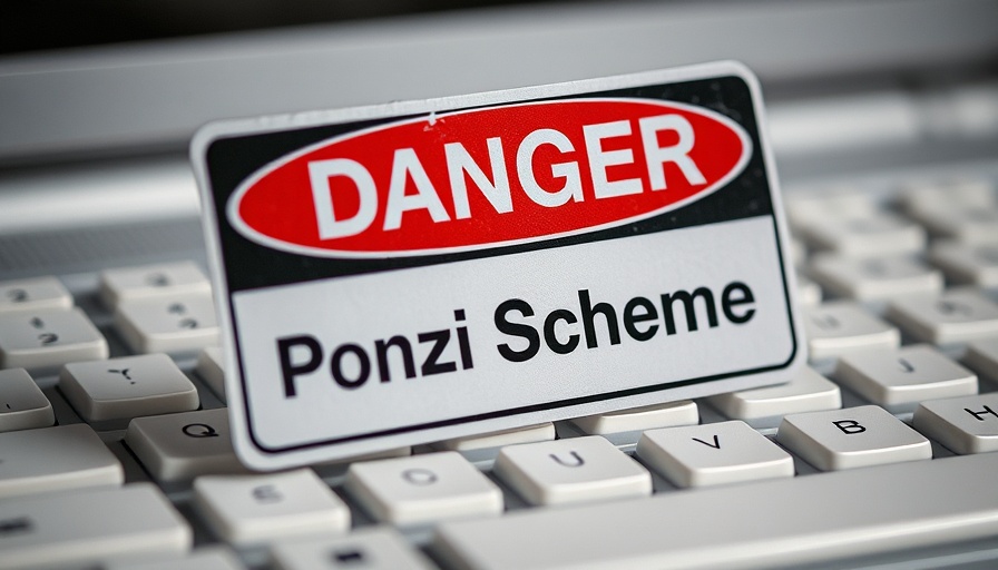 Meme coins digital Ponzi schemes warning over keyboard.