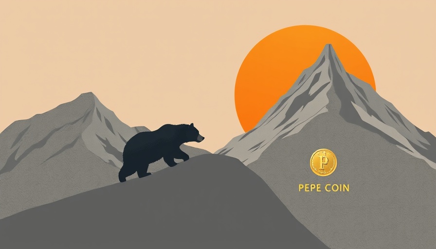 Why is Pepe memecoin falling? Bear illustration with Pepe coin.