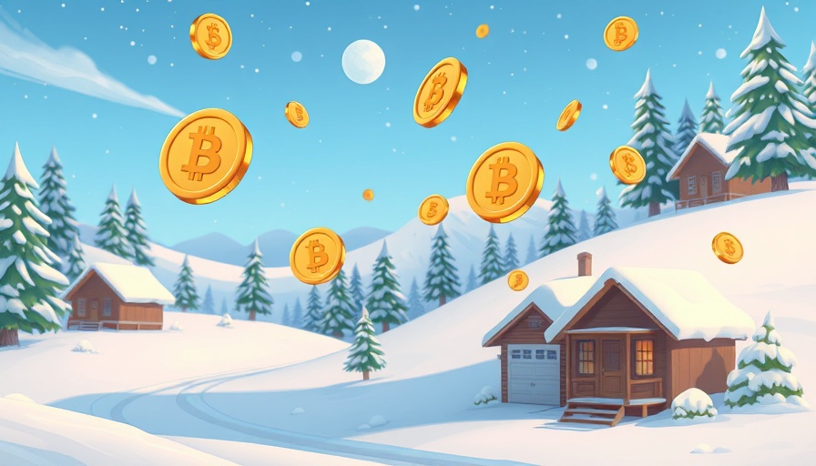 Illustrated meme coins in a snowy landscape for top meme coins to buy now.