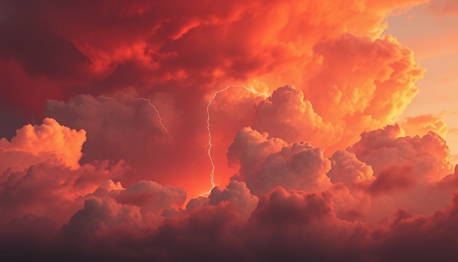 Dramatic sky with clouds and lightning illustrating Bitcoin recovery potential.