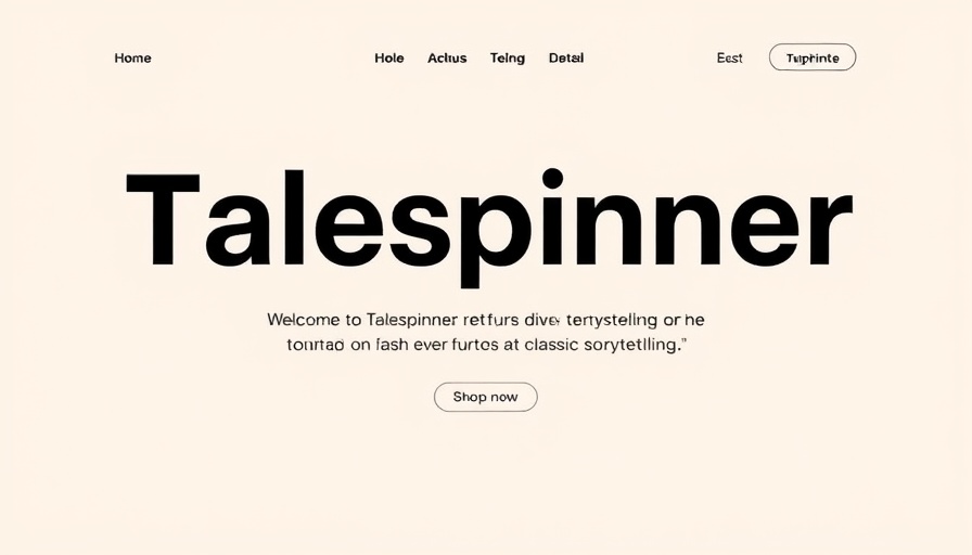 Collaborative Storytelling in Education: Welcome to Talespinner interface.