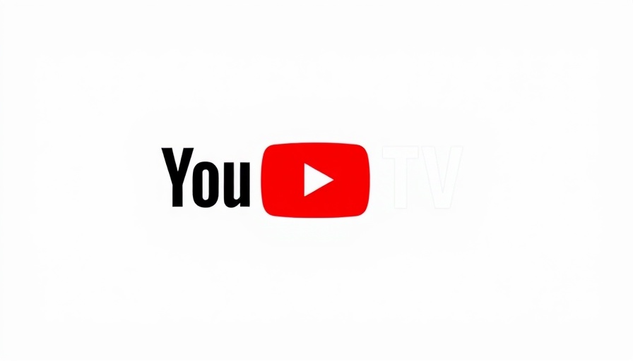 Minimalist YouTube TV logo with play button