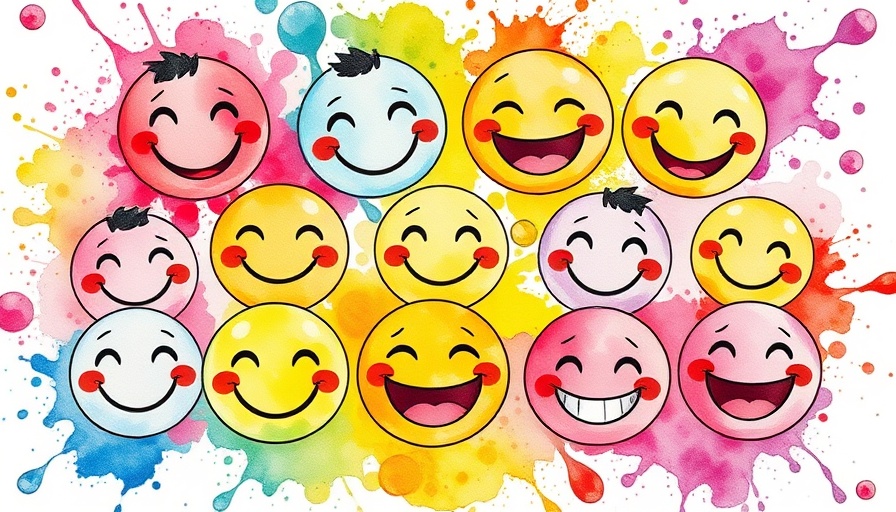 Vibrant cartoon emotion icons illustrating AI chatbots efficiently.