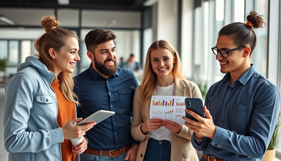 Young professionals using ChatGPT for jobs, analyzing charts.