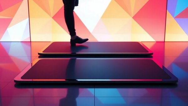 Best walking pads 2025, sleek design, futuristic geometry.