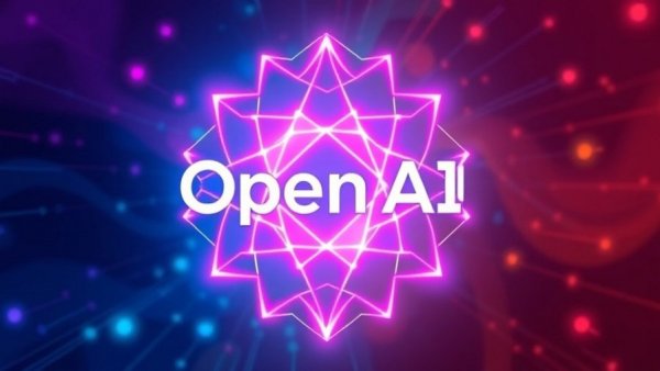 OpenAI fundraising efforts vibrant abstract logo