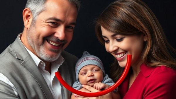 Celebrity news: Two happy individuals with newborn.