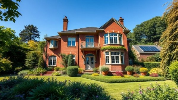 Elegant two-story brick house for FSBO for home sellers.