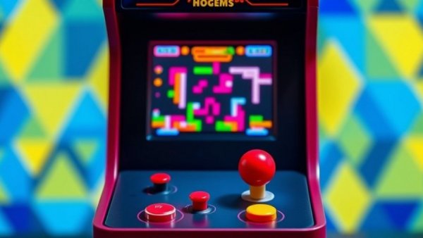 iMP Tech Mini Arcade Pro showcasing pixelated game screen in review.