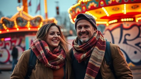 Katy Perry and Orlando Bloom amusement park outing graffiti background
