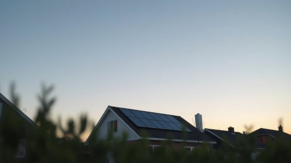Modern home with solar panels, highlighting solar benefits for new construction.