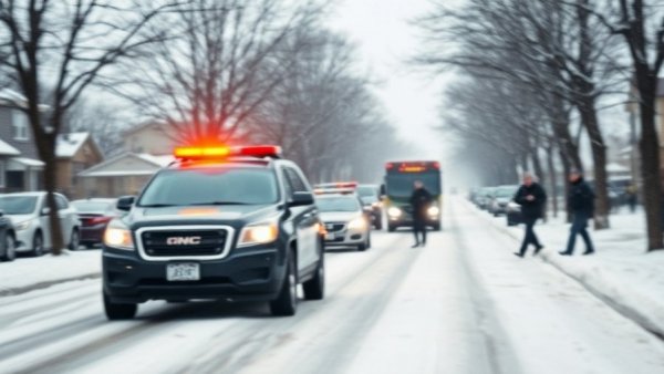 Blurry scene possibly depicting incident in Minnesota ICE shooting context.