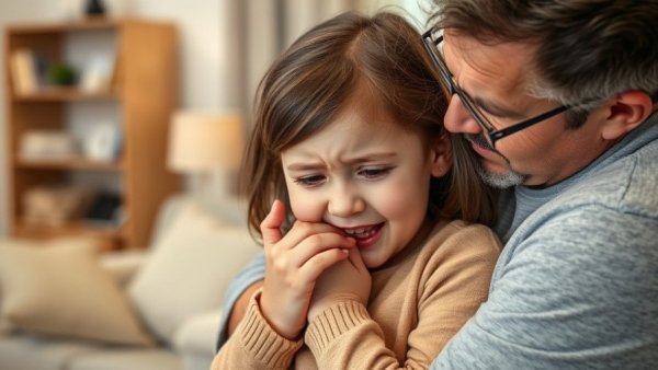 Young girl with tooth pain, seeking emergency dentistry for kids.
