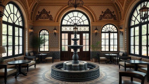 Elegant interior of The Palacete Severo Porto with detailed decor.