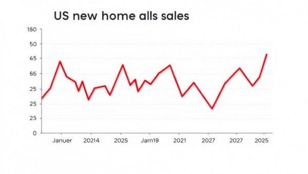 Line graph showing lower mortgage rates impact on home sales in the US.