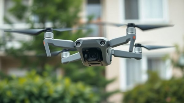 DJI Mini 5 Pro drone hovering near building, news on drone bans