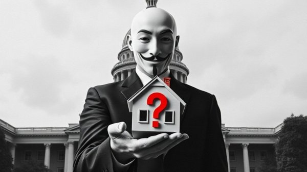 Collage depicting affordable housing solutions with symbolic elements.