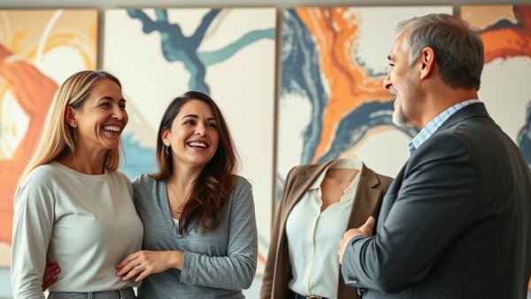 Celebrity news highlight at an event with group interaction.