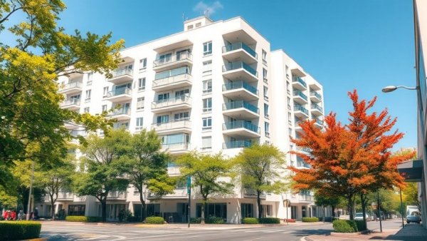 Contemporary condo building, ready for inspection.