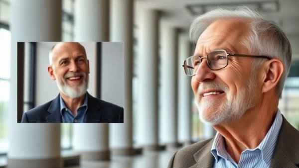 Bill Belichick Hall of Fame snub: virtual meeting with older man and inset smiling man.