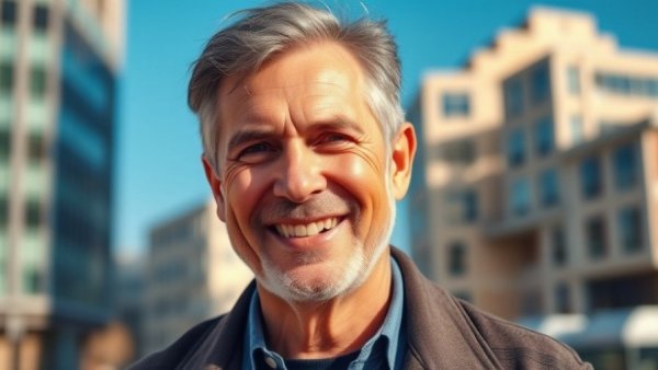 Middle-aged man outdoors in urban setting, Macon news