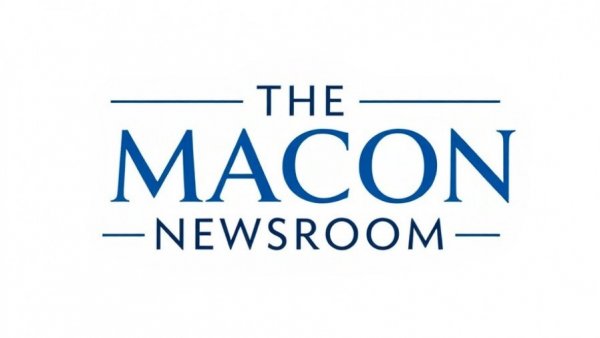Stylized Macon News logo on transparent background.