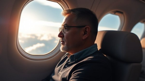 Man on airplane contemplating view to maximize your Avios.