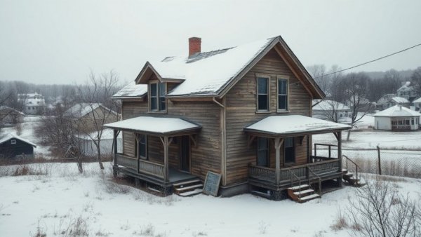 Abandoned house illustrating tokenized real estate challenges.