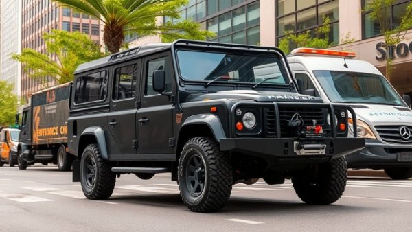 Macon-Bibb code enforcement vehicles in urban setting.