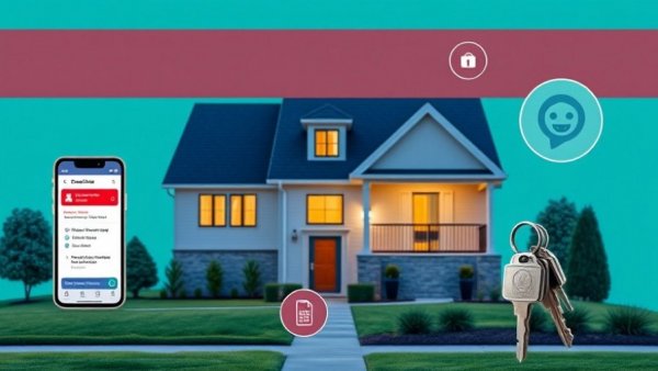 Realtor safety fraud prevention tool displayed on digital devices with house.