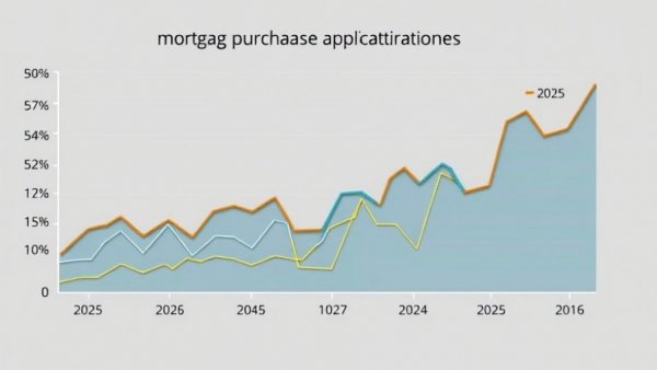 Graph showing trends in mortgage purchase applications for 2025 and 2026.
