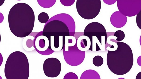 Bold 'COUPONS' text on vibrant geometric background for Loop earplugs discount codes.