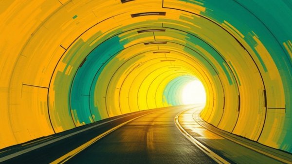 Vivid abstract tunnel illustration suggesting WireGuard VPN account lockout