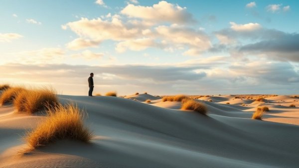 Solitary figure in serene Icelandic landscape, avoiding crowds.