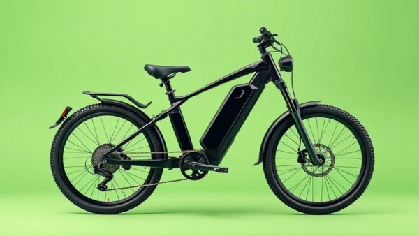 Aventon Current ADV electric mountain bike on green background.