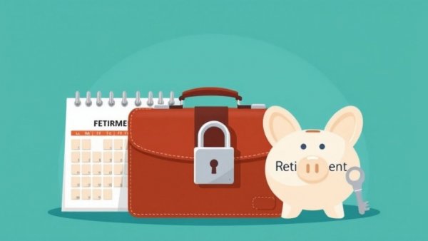 Financial planning illustration with retirement theme, Macon real estate market.