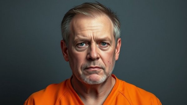 Mugshot of unidentified man with injury, celebrity news.