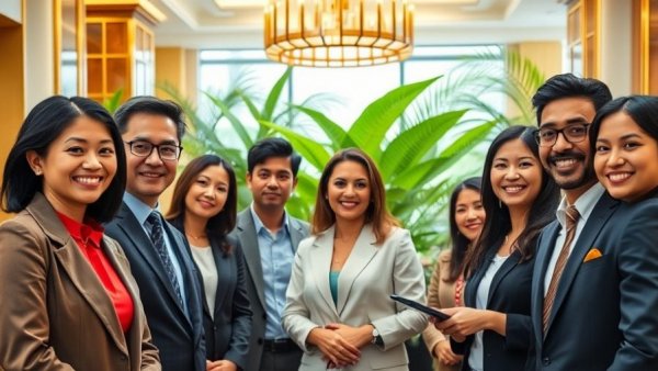 Diverse professionals smiling at Fairlane Hotel event, related to Tennessee Reverse Mortgage Innovation Act.