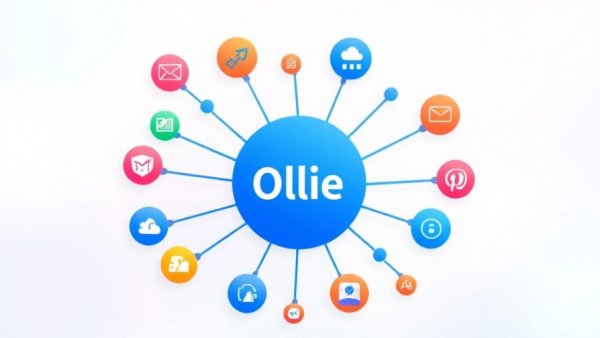 Graphic of enterprise search tools interfacing with software logos.