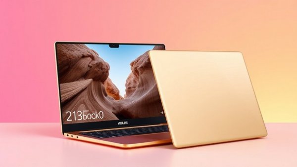 Sleek Asus Zenbook A16 laptop open and closed, Asus Zenbook A16 Review.