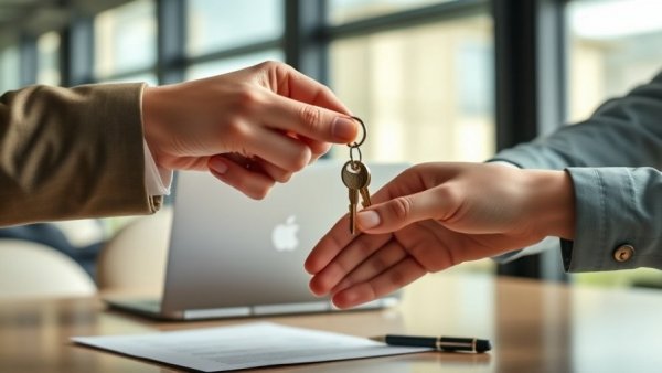 Key exchange illustrating short term and long term rental differences.