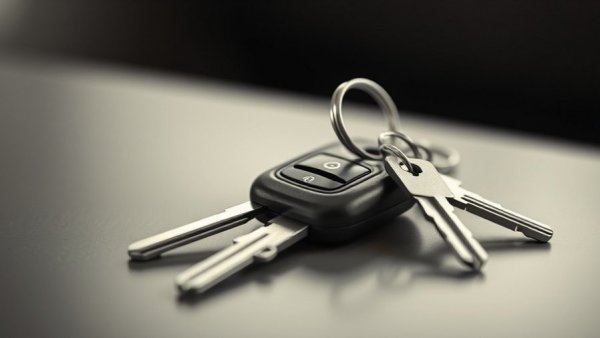 Car and house keys on table symbolizing convenience in home technology.